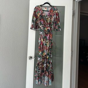 Farm Rio High-Low Wrap Dress